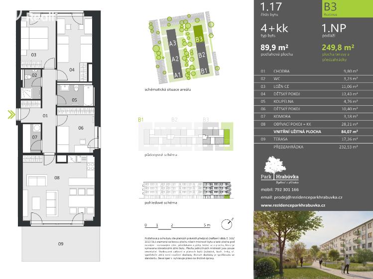 Pronájem bytu 4+KK Ostrava, Hasičská č. 14