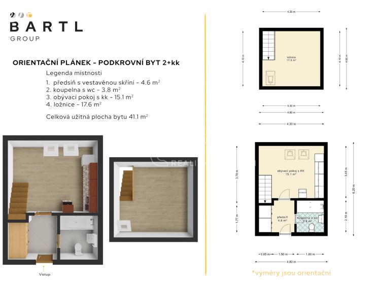 Prodej bytu 2+KK České Budějovice, Puklicova 1056/44 č. 7