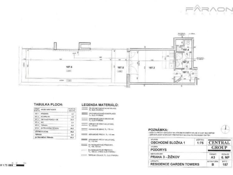 Продаж квартири 1+KK Praha, Olšanská č. 17
