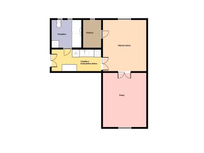 Pronájem bytu 2+KK Praha, Grafická č. 4