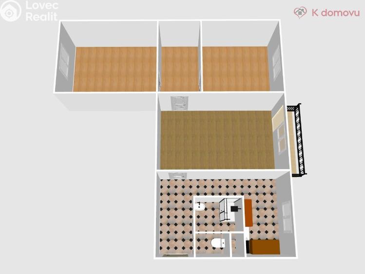 Prodej bytu 3+1 Přerov, Petřivalského 2743/8 č. 2