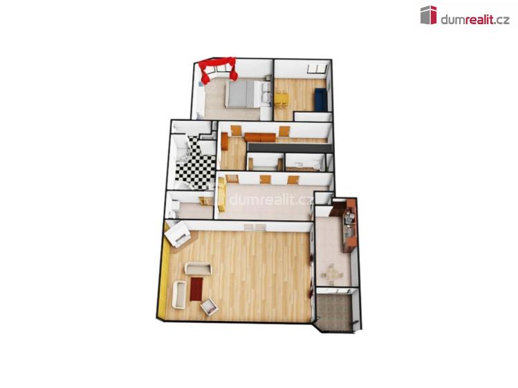 Prodej bytu 3+1 Praha 5, náměstí Josefa Machka č. 11