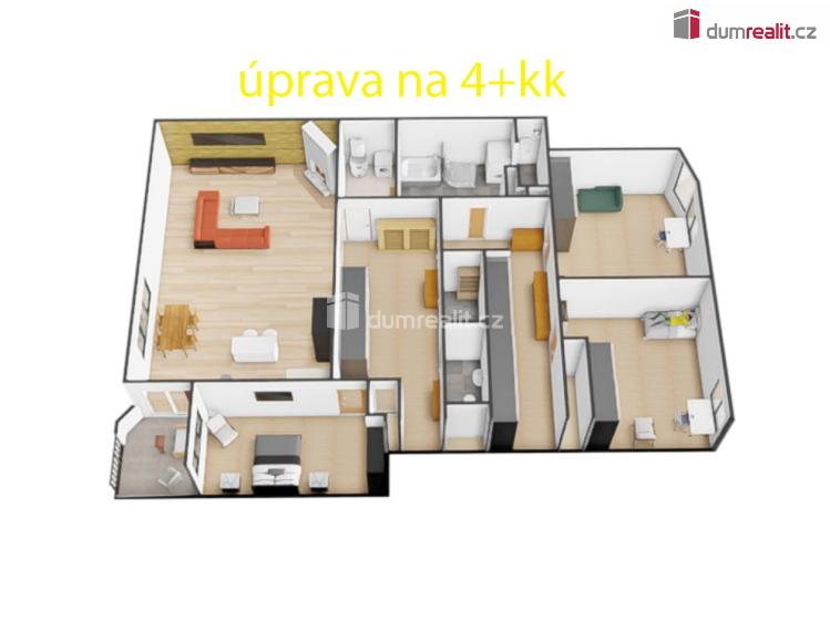 Prodej bytu 3+1 Praha 5, náměstí Josefa Machka č. 22