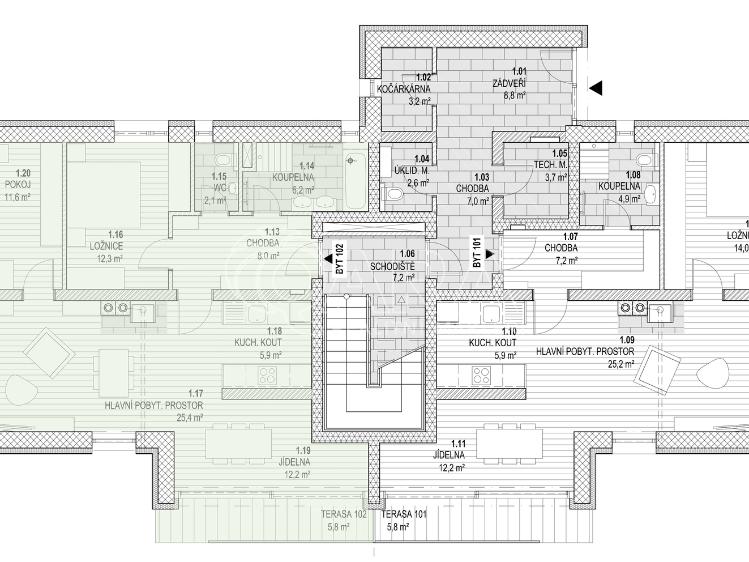 Продаж квартири 3+KK Kunčice nad Labem č. 3