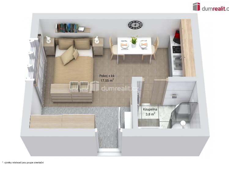 Pronájem bytu 1+KK Ústí nad Labem, Emy Destinové č. 9