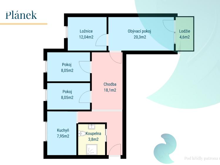 Pronájem bytu 4+1 Velešín, Nad Cihelnou č. 16