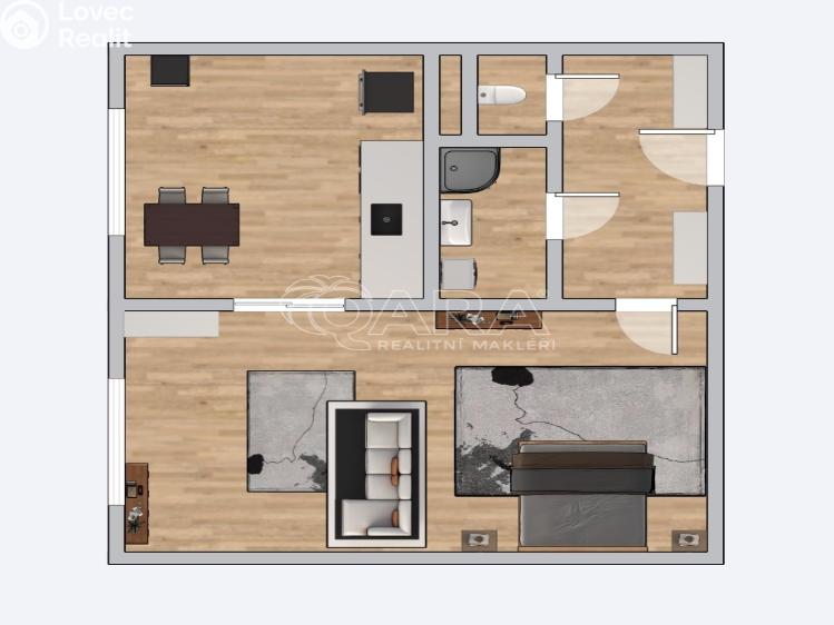 Продаж квартири 1+1 Milovice, Višňová 572 č. 20