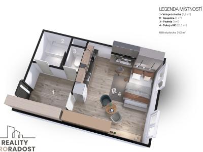 Prodej bytu 1+KK Brno, Havelkova č. 3