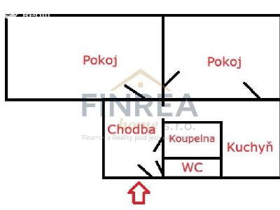 Prodej bytu 2+1 Most, Františka Halase č. 1