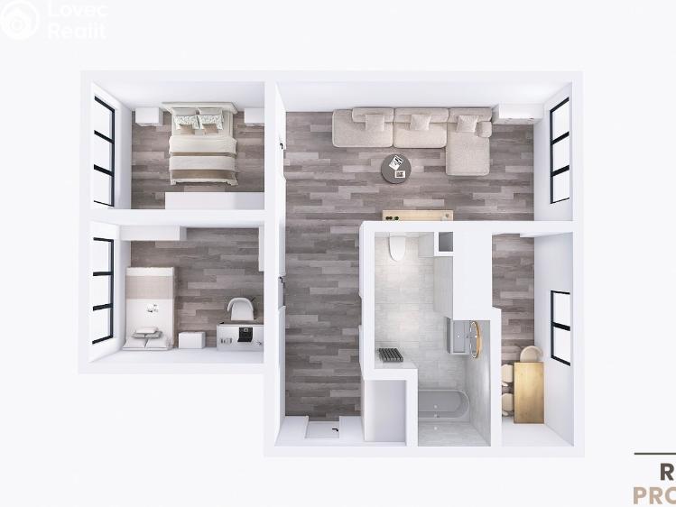 Pronájem bytu 3+1 Havířov, Orlí č. 20