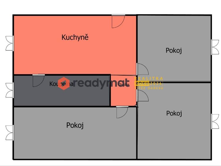 Prodej bytu 3+1 Dubňany, Hornická č. 14