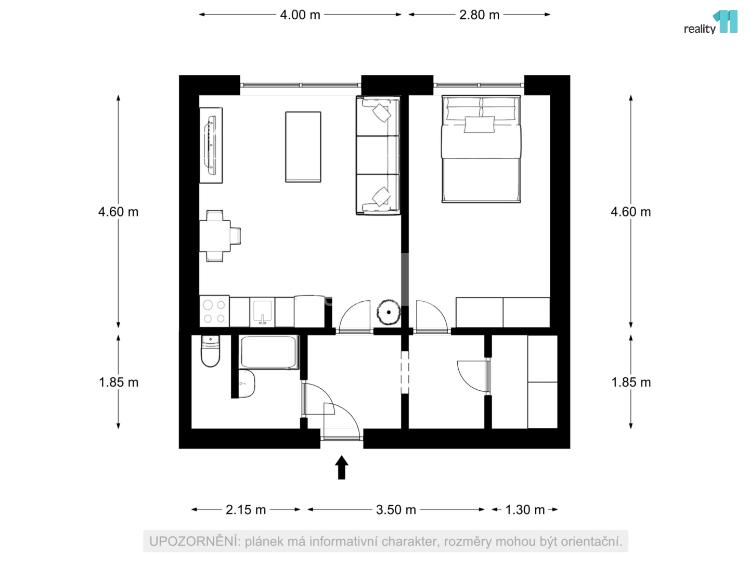 Prodej bytu 2+KK Jablonec nad Nisou, Pasecká č. 8