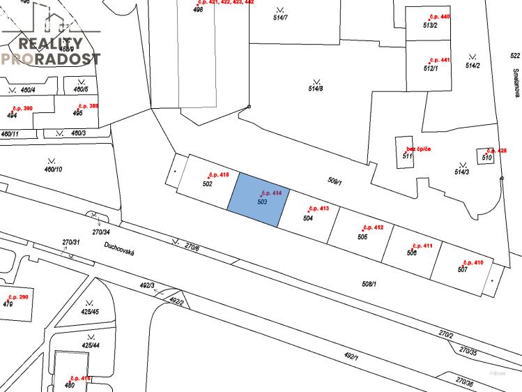 Prodej bytu 2+1 Teplice, Duchcovská č. 5