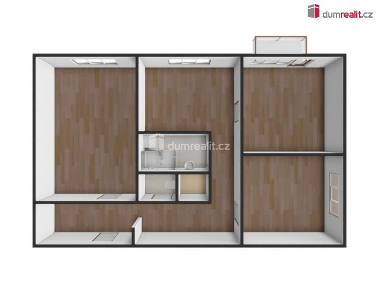 Prodej bytu 3+1 Praha 10, Jabloňová č. 16