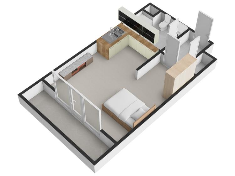 Pronájem bytu 1+KK Praha, Randova č. 15