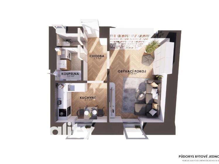 Prodej bytu 1+1 Úsobí č. 4