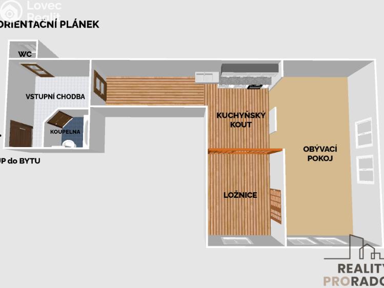 Prodej bytu 2+KK Olomouc, Slovenská 538/3 č. 15