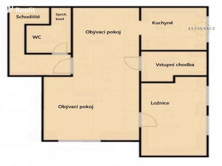 Prodej bytu 3+1 Kralupy nad Vltavou, Marie Majerové 474 č. 38
