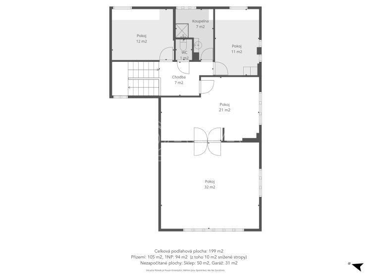 Sale family house Průhonice, Školní 42 č. 19