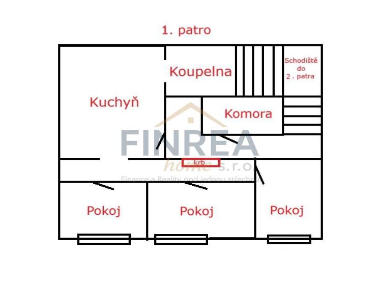 Prodej rodinného domu Jirkov, Chomutovská č. 10
