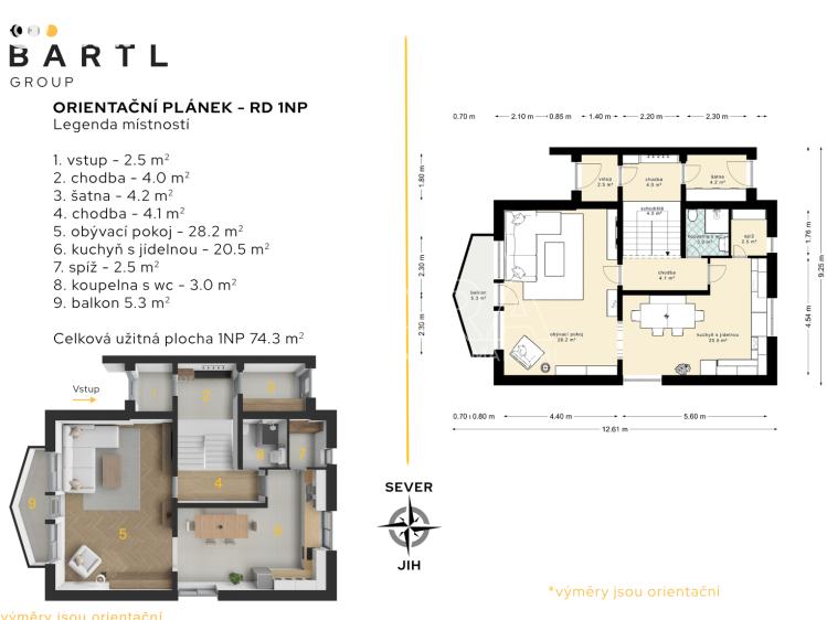 Аренда семейного дома Hluboká nad Vltavou, Janáčkova 985 č. 3