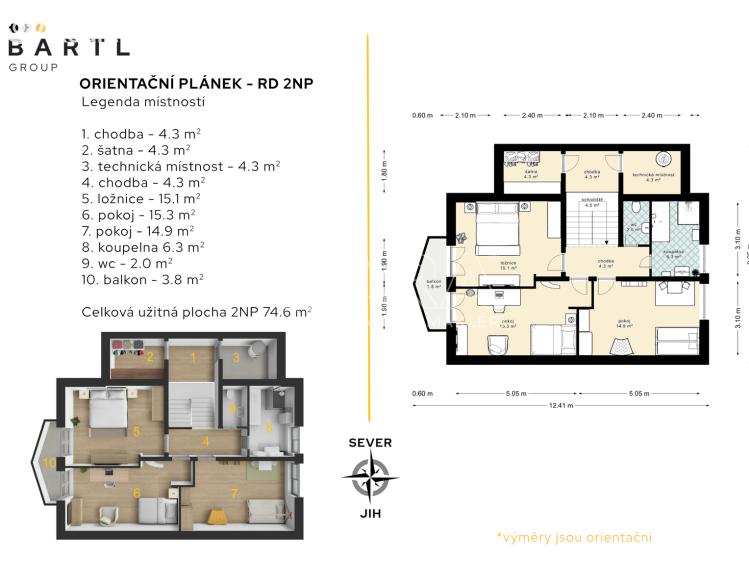 Аренда семейного дома Hluboká nad Vltavou, Janáčkova 985 č. 8