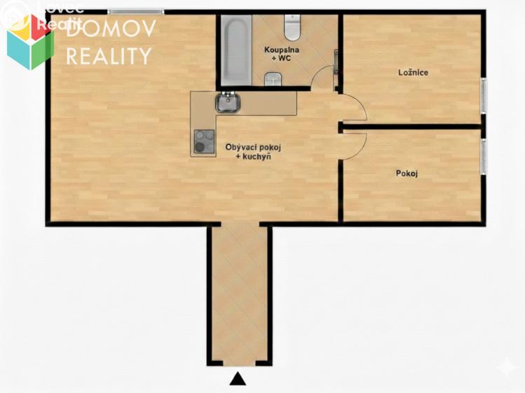 Pronájem bytu 3+KK Hořovice, Na Okraji č. 10