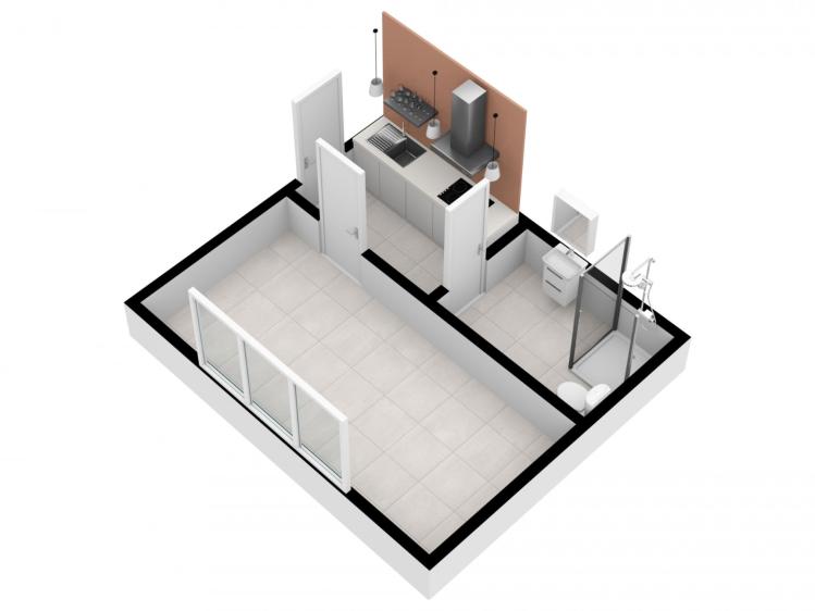 Pronájem bytu 1+KK Praha, Mezihoří č. 17