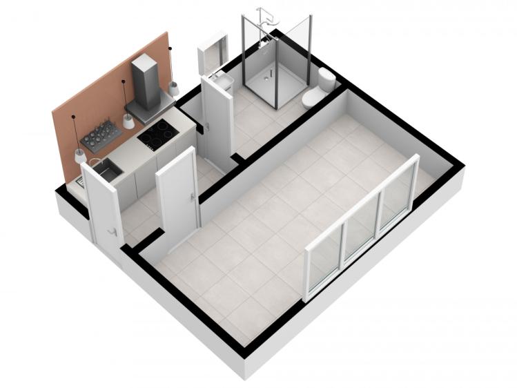 Pronájem bytu 1+KK Praha, Mezihoří č. 18