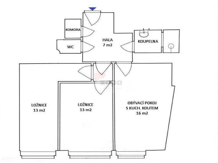 Pronájem bytu 3+KK Praha, Ortenovo náměstí 1488/13 č. 14