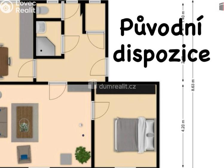 Prodej bytu 2+1 Frenštát pod Radhoštěm, Sídl. Beskydské č. 9