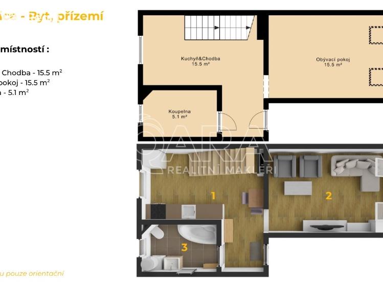 Prodej bytu 2+1 Plzeň, Skalní 781/8 č. 16