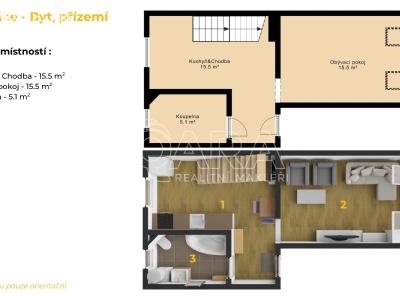Продажа квартиры 2+1 Plzeň, Skalní č. 16