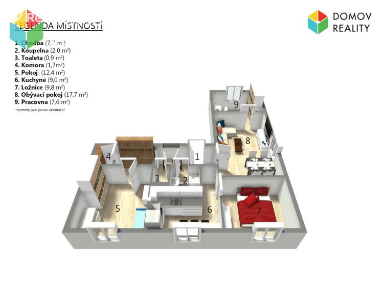 Prodej bytu 4+1 Beroun, Košťálkova 1353/5 č. 2