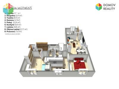 Prodej bytu 4+1 Beroun, Košťálkova č. 2