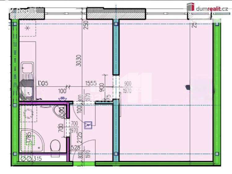 Pronájem bytu 1+1 Česká Lípa, Paní Zdislavy č. 9