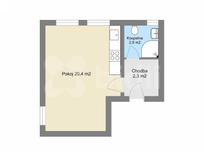 Pronájem bytu 1+KK Praha, Budějovická č. 5