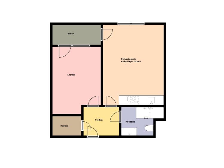 Prodej bytu 2+KK Praha, Oty Bubeníčka č. 15