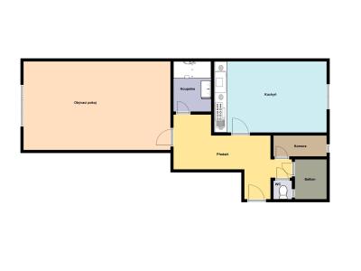 Pronájem bytu 1+1 Praha, Čimická č. 3