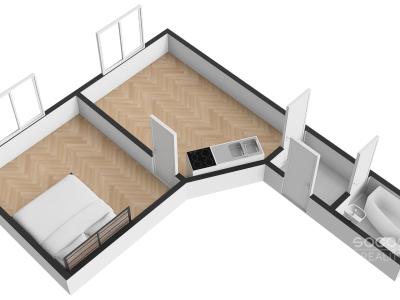 Rent apartment 1+1 Praha, Čimická č. 10