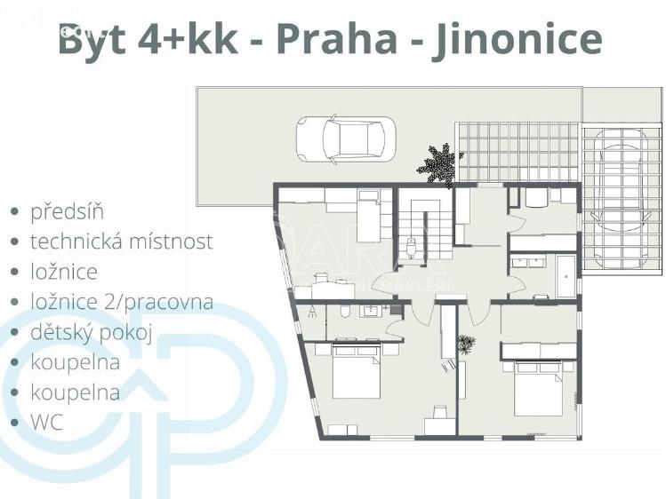 Prodej bytu 4+KK Praha, Na pomezí 1060/10 č. 27