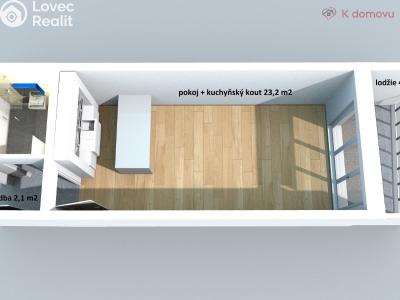 Оренда квартири 1+KK Brno, Francouzská č. 3