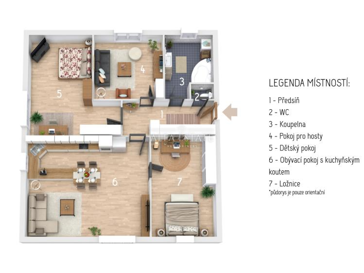 Prodej bytu 4+KK Chodov, Bezručova č. 5