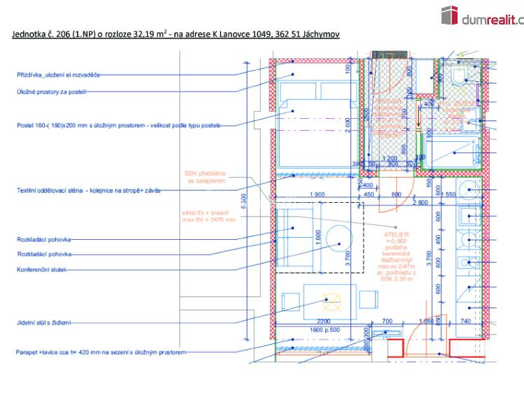 Prodej bytu 1+KK Jáchymov, K Lanovce č. 19