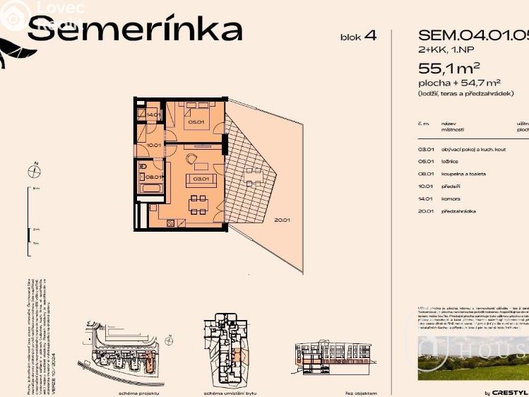 Pronájem bytu 2+KK Praha, Radlická č. 15