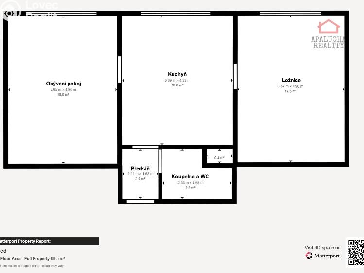 Продаж квартири 2+1 Bílina, Sídliště Za Chlumem 809 č. 15