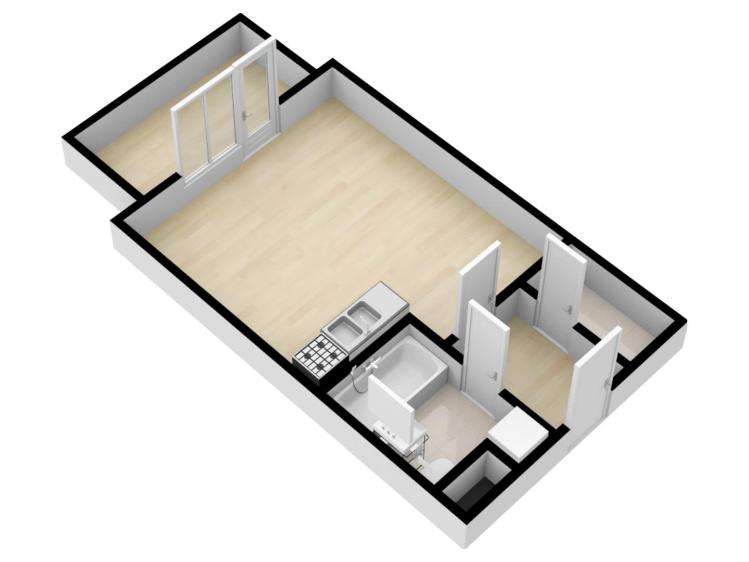 Pronájem bytu 1+KK Praha, Bermanova č. 20