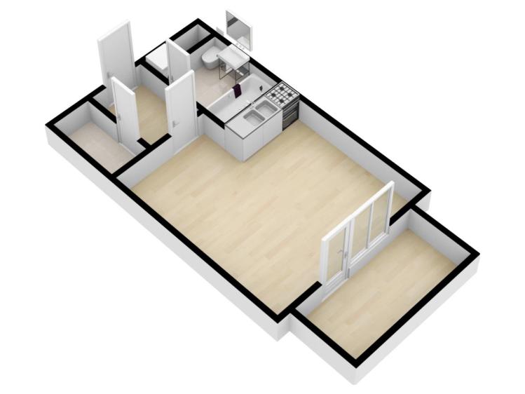 Pronájem bytu 1+KK Praha, Bermanova č. 21