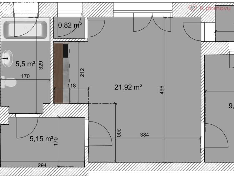 Prodej bytu 2+KK Brno, Zvěřinova 162/7 č. 2