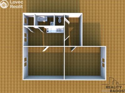 Pronájem bytu 2+1 Olomouc, Divišova č. 3